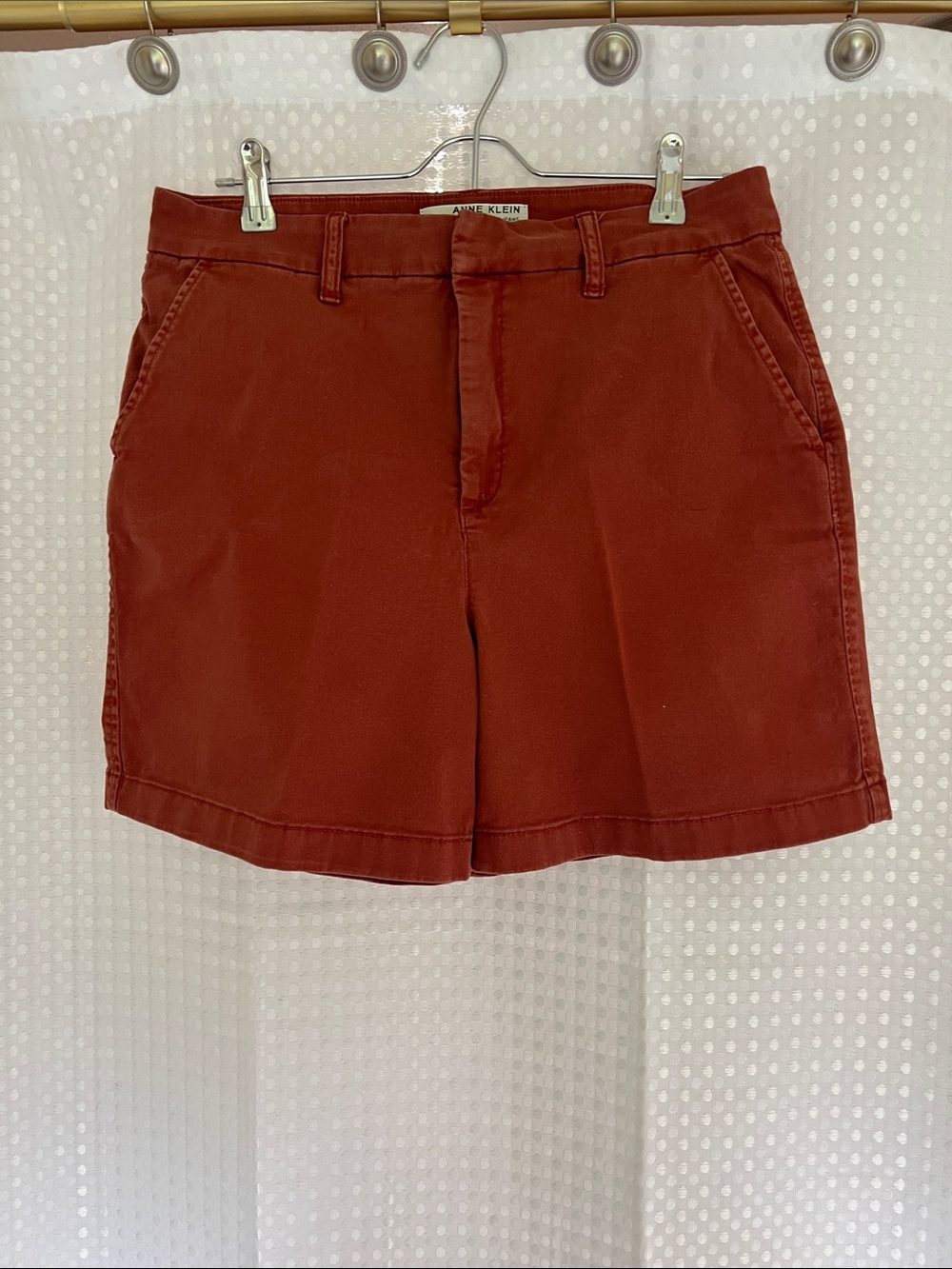 Summer Sale! Anne Klein Burnt Orange Tailored Women's Bermuda Shorts